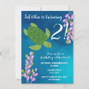 Search for turtle birthday invitations Purple