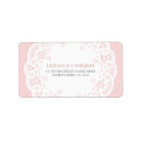 Search for rustic lace wedding return address labels Country