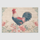 Search for vintage rooster tissue paper Floral