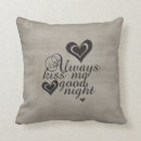 Search for always kiss me goodnight cushions Black