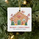Search for gingerbread house christmas tree decorations Watercolor