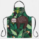 Search for jungle animals aprons Tropical