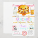 Search for pancakes and pajamas invitations Girl