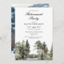 Search for forest retirement party invitations Pine trees