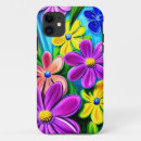 Search for bright flowers iphone cases Colourful