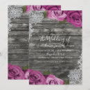 Search for floral fuchsia pink wedding invitations Rose