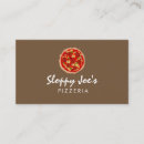 Search for fast delivery business cards Pizza