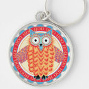 Search for bird watchers key rings Owl