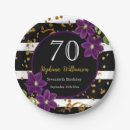 Search for 70th birthday plates Purple