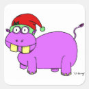 Search for funny hippo stickers Xmas
