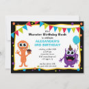 Search for monster bash birthday invitations Monsters