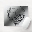 Search for gothic love mouse mats Skulls
