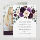 Search for floral christmas wedding save the dates Purple
