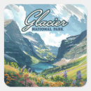 Search for glacier national park montana stickers Retro