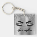Search for eyelash key rings Glitter