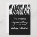 Search for zebra pattern invitations Stripes