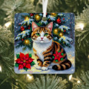 Search for tabby christmas tree decorations Cat
