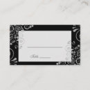 Search for black and silver wedding place cards Stylish