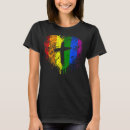 Search for gay cross tshirts Rainbow