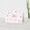 Search for pink butterfly thank you cards Minimal