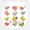 Search for birds finch stickers Birdwatching