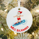 Search for surfing santa christmas tree decorations Ocean