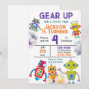 Search for futuristic birthday invitations Robotic
