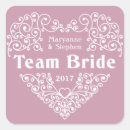 Search for team bride stickers Heart