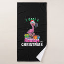 Search for flamingo christmas bath towels Christmass