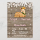 Search for fawn baby shower invitations Snowflake
