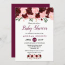Search for burgundy and pink baby shower invitations Blush