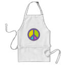 Search for peace sign aprons Flower power