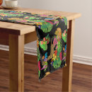 Search for tropical leaf table runners Black
