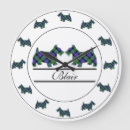 Search for scottie dog clocks Tartan