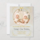 Search for twins 1st birthday invitations Boy