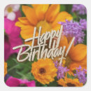 Search for happy birthday flower stickers Elegant