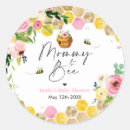 Search for pink bee baby shower stickers Mummy to bee