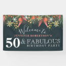 Search for fabulous 50 birthday party banners Fiftieth