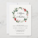 Search for red berries wedding invitations Traditional