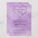 Search for heart engagement party invitations Vintage