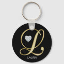 Search for letter l key rings Monogrammed
