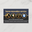 Search for renovation business cards Construction