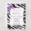 Search for bow sweet 16 invitations Purple