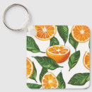 Search for orange fruit key rings Green leaves