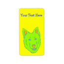 Search for neon green return address labels Cute
