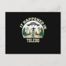 Search for alien abduction postcards Flying saucer