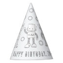 Search for robot paper party hats For kids