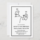 Search for 55th birthday invitations Black and white