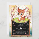 Search for fawn birthday invitations Watercolor