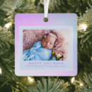 Search for iridescent christmas tree decorations Purple